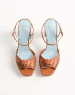 Valentino Sandal Royal Platform Sandal In Kidskin 115Mm - Image 5